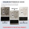 Modern Wall Mounted Bathroom Vanity With Double Resin Sink And Storage Rack - Black Chestnut - Image 9
