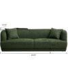 Larisa - Mid-Century Modern Linen Sofa - Dark Green - Image 3