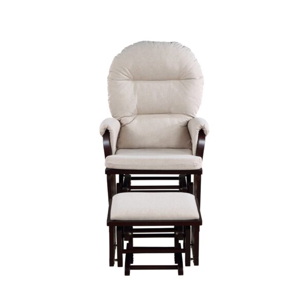 Madison - Glider & Ottoman - Espresso / Latte