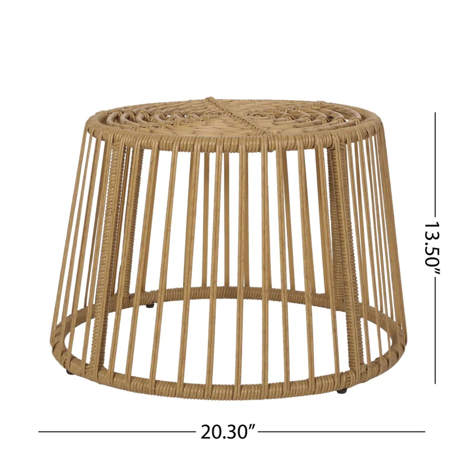 Elaine - Chair & Side Table - Light Brown - Image 7