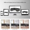 Modern U-Shape Modular Sofa, 7 Seat Chenille Sectional Couch Set With 2 Pillows Included, Freely Combinable Indoor Funiture - Black / Gray - Image 22