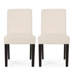 Classy Dining Chair (Set of 2) With Upholstered Seating - Beige