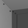 Metal Wall Mounted Tool Storage Cabinet With 2 Locking Doors, Adjustable Shelf, And Drawer - Black - Image 16