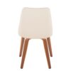Giovanni - Contemporary / Dining Chair (Set of 2) - Walnut / Cream - Image 5