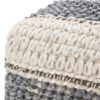 Grady - Square Pouf - Blue / Natural - Image 6
