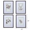 Botanical Wall Art Prints, Home Decor For Living Room Dining Room, Bedroom, Hallway (Set of 4) - White / Black - Image 17