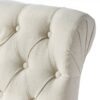Dining Rolltop Chairs (Set of 2), Upholstered Armless Chair With Wood Leg - Ivory - Image 13