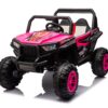 12V7A*1 30W*4 Four-Wheel Drive Leather Seat One Button Start, Forward And Backward, High And Low Speed, Music, Front Light, Power Display, Two Doors Can Open, 2.4G R / C, Seat Belt Four Wheel Absorber - Pink - Image 2