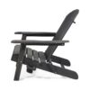 Zenithia - Outdoor Foldable Adirondack Chair With 2 Cup Holders - Dark Gray - Image 7