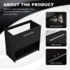 Modern Freestanding Bathroom Vanity With 2 Doors (Excluding Sink) - Black Oak - Image 6