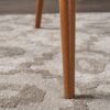 Elegant Dining Chair With Contoured Support - Light Gray - Image 6
