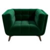 Addison - Lounge Chair Dark - Brown / Dark Green - Image 2