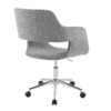 Margarite - Contemporary, Task Chair - Chrome / Gray - Image 3