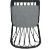 Outdoor Wicker Dining Chairs With Washable Cushion (Set of 2), Durable Rattan Chairs For Backyard, Garden, Patio - Black / Gray - Image 14
