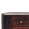 Rounded Bedside Table - Walnut - Image 6