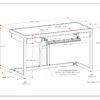 Erina - Small Desk - Rustic Natural Aged Brown - Image 2