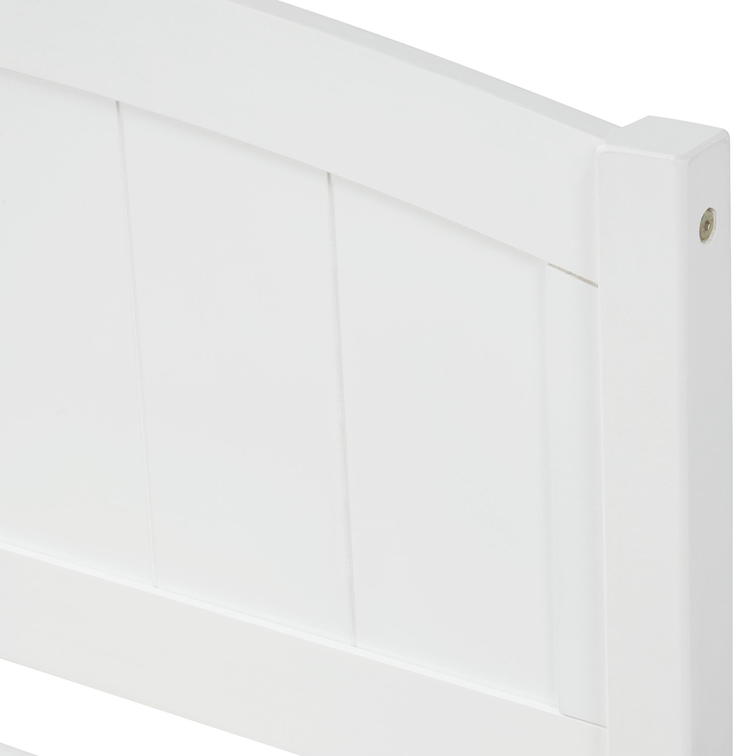 Twin Size Platform Bed & Two Drawers - White - Image 7