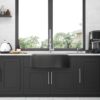 30" Farmhouse Kitchen Sink Stainless Steel Apron Front 16 Gauge 10" Deep Single Bowl - Gunmetal Black - Image 8