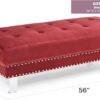 Ottoman For Contemporary Homes - Cherry - Image 8