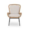 Outdoor Wicker Club Chair With Cushions (Set of 2) - Light Brown - Image 7