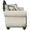 Pierce - Loveseat With 3 Pillows - Beige / Cherry - Image 3