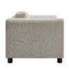 Modern Oversized Armchair Comfy Accent Chair Single Sofa For Living Room Bedroom Office Apartment, Woven Velvet Fabric - Beige - Image 10