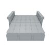 Compact Loveseat With Trundle Sleeper And Storage Pocket - Gray - Image 5
