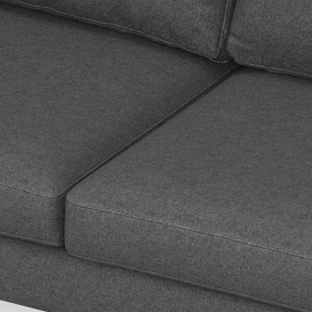 Ava - Mid Century Corner Sectional Sofa - Gray - Image 3