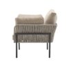Modern Iron Lounge Chair Set With Rope Weave And Plush Cushions For Indoor Outdoor Relaxation - Beige / Gray - Image 11