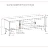 Draper - Mid Century TV Stand - Teak - Image 13