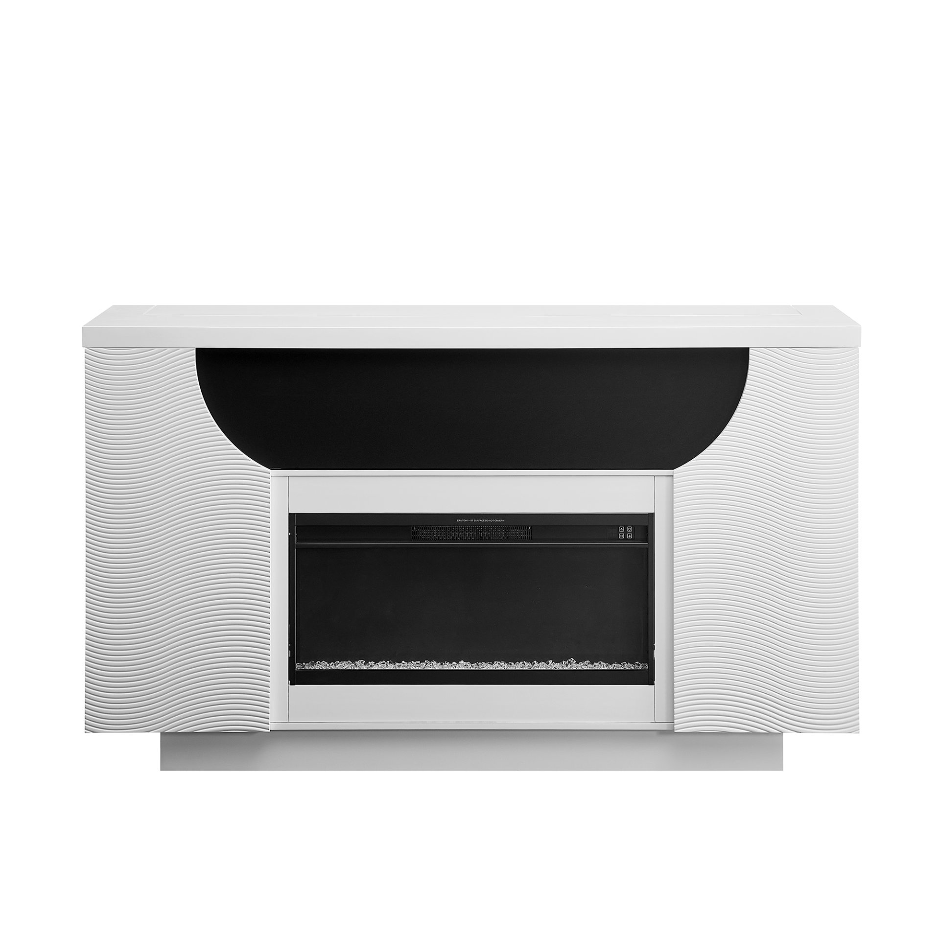 Aurora - Fireplace TV Lift With Adjustable Temperature And LED Colors - White - Image 5