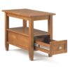 Warm Shaker - Narrow Side Table - Light Golden Brown - Image 2