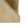 Mgo Twist Shape Side Table With Wood - Like Texture - Natural - Image 5