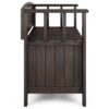 Acadian - Small Entryway Storage Bench - Brunette Brown - Image 3