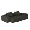 Modern Oversized Modular Sectional Sofa With 2 Chaise Lounge And 2 Armrest, Sparkling Chenille Fabric Soft Cushion Sofa With 4 Pillows, 4 Pieces Diy Combination Tufted Sofa, No Assembly Required - Black - Image 17