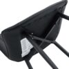 Ergonomic Extended Seat Cushion Dining Chair (Set of 4) With Integral Metal Leg Structure - Black - Image 13