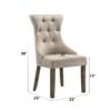 Gabrian - 7 Pieces Dining Room Set, Reclaimed - Beige / Gray - Image 14