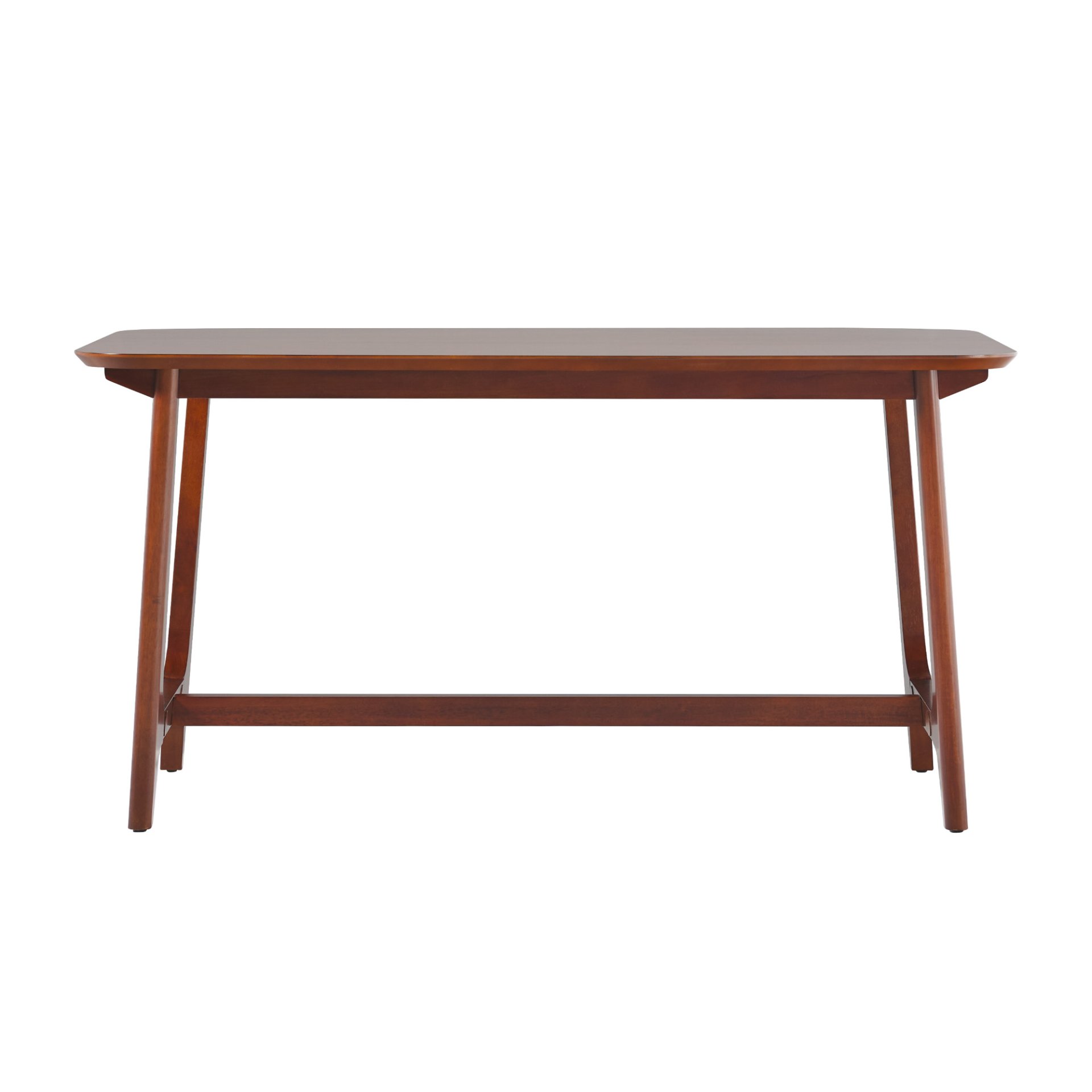 Mid-Century Modern Dining Table With Trestle Base - Walnut - Image 4