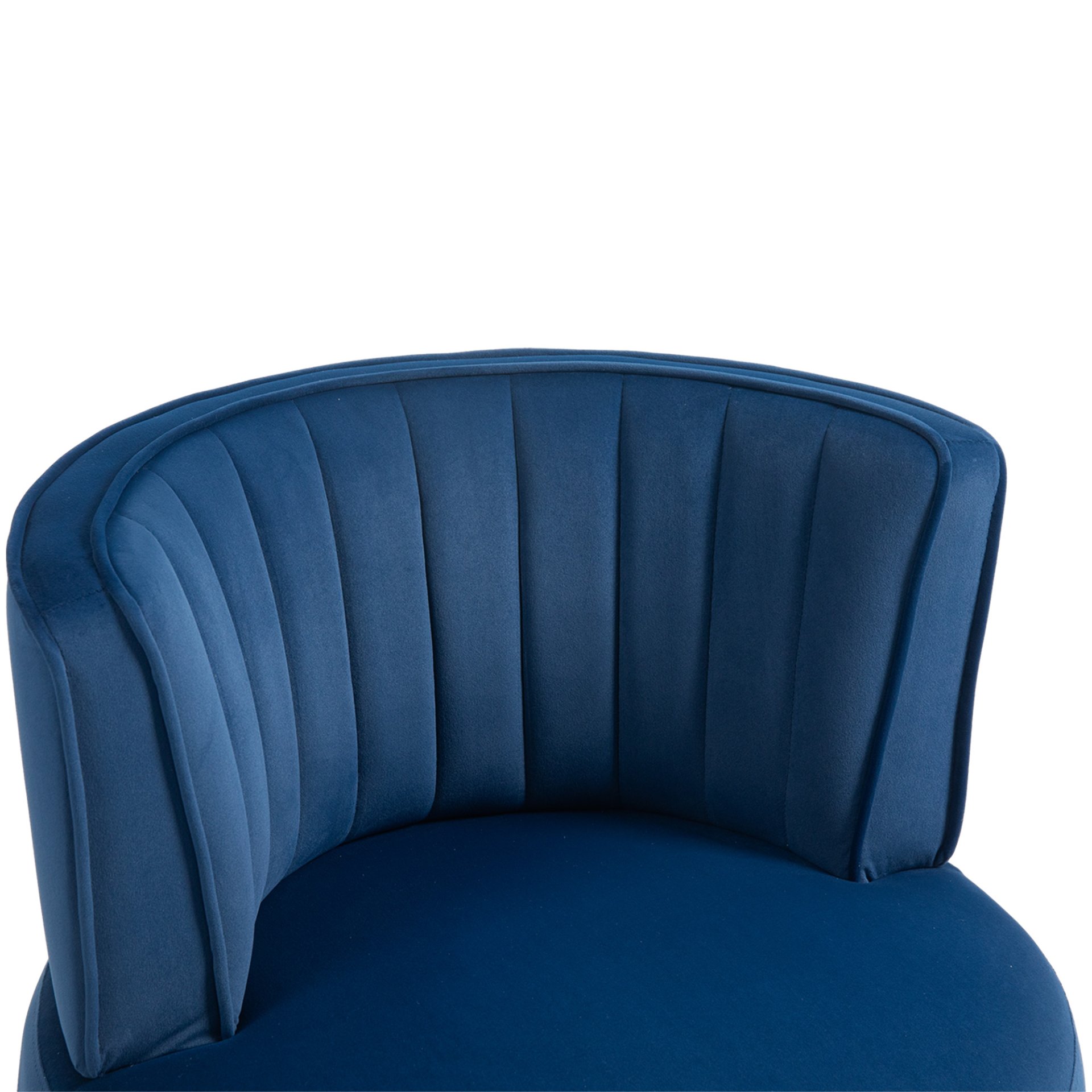 Coolmore - Swivel Barrel Chair, 360 Degree Swivel Accent Sofa Chair With Soft Velvet - Navy - Image 15