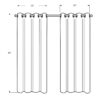 2 Pieces Set, Curtain Panel, Room Darkening, Grommet, Contemporary & Modern - Beige - Image 6
