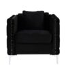 Bayberry - Sofa Loveseat Chair Living Room Set - Black - Image 8