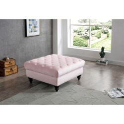 Charming Traditional Ottoman - Pink