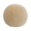 Luna - Round Sphere Accent Ball Throw Pillow - Fawn Brown - Image 7