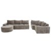 Oversized Modular Sofa Cloud Sectional Sofa Set Upholstered Couches U - Shaped Sofa With Deep Seat For Living Room - Brown - Image 18