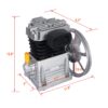 Piston 2Hp Air Compressor Head Pump 115Psi 1.5Kw - Silver - Image 3