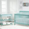 Riley - 4 In 1 Convertible Crib - Turquoise - Image 7