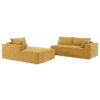 2 Pices Free Combination Minimalist Style Modular Sectional, Wrinkle Resistant Couch Set L Shaped Compressed Sofa For Living Room - Yellow - Image 10