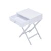 Coleen - Accent Table - White / Chrome - Image 3
