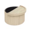 Coffee Table, Round Coffee Table, Modern Side Tables Accent End Table For Living Room, Apartment - Natural - Image 11