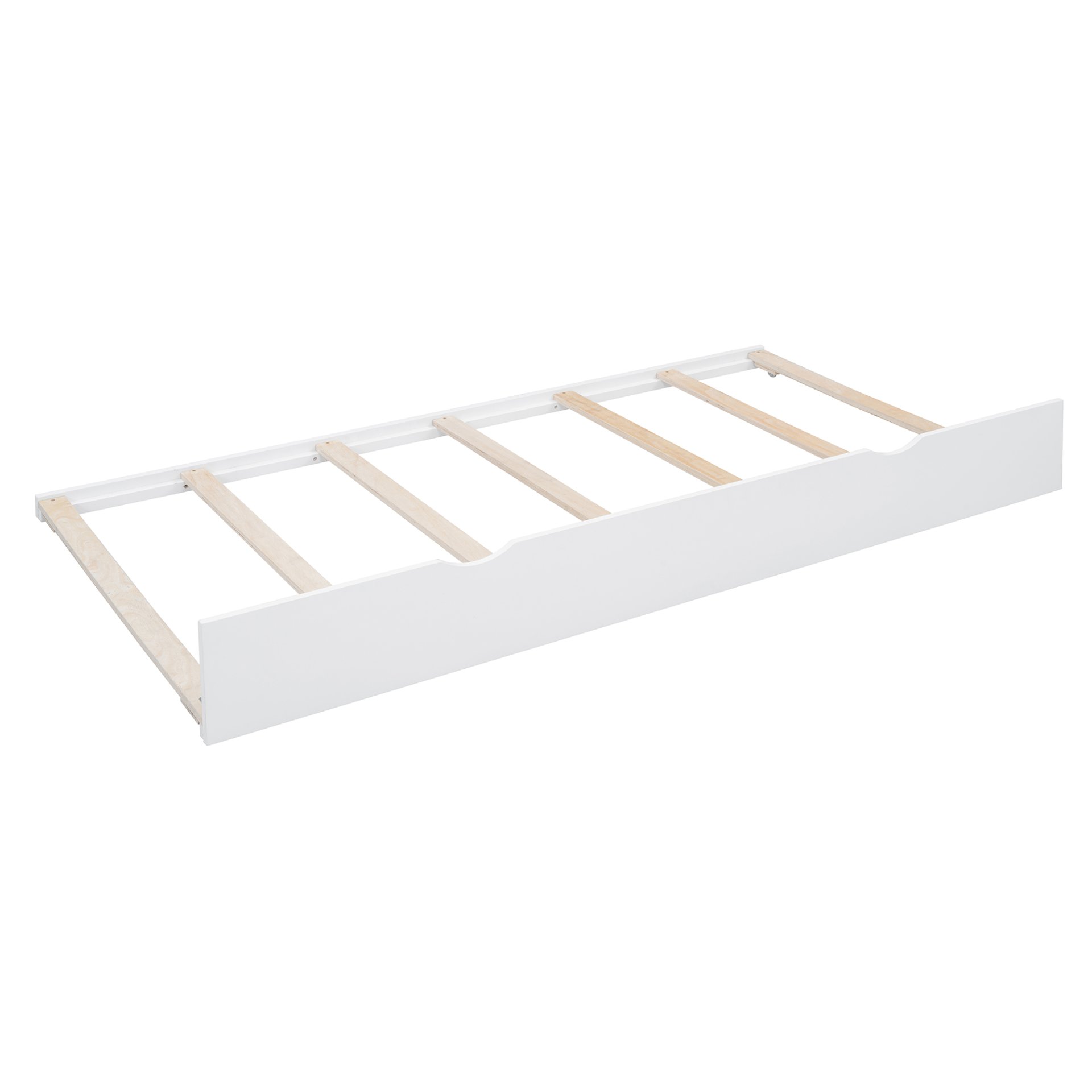 Twin Size Wooden Daybed & Twin Size Trundle, And All In One Cabinet And Shelf - White - Image 17